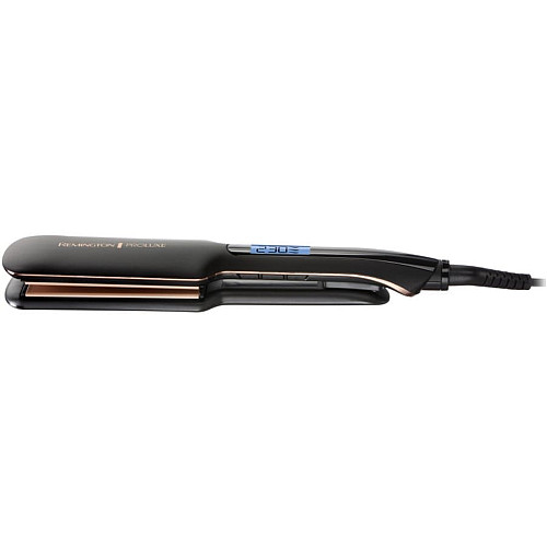 Выпрямитель Remington PROluxe Midnight Wide Plate Straightener, темп. режимов-9, 150-230С, чехол, дисплей, керамика, черный