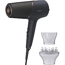 Фен Philips 5000 Series, 2300 Вт, 3 режими, дифузор, іоніз-я, хол. обдув, чорний