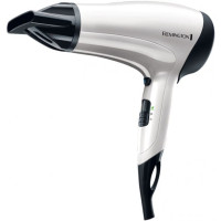 Фен Remington Power Volume 2000, 2000Вт, 3 режима, диффузор, турмалиновая иониз-я, холл. обдув, белый