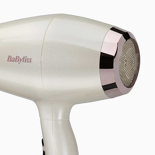 Фен Babyliss Stardust Shimmer, 2000Вт, 3 режими, іонізація, хол. обдув, 1 насадка, білий