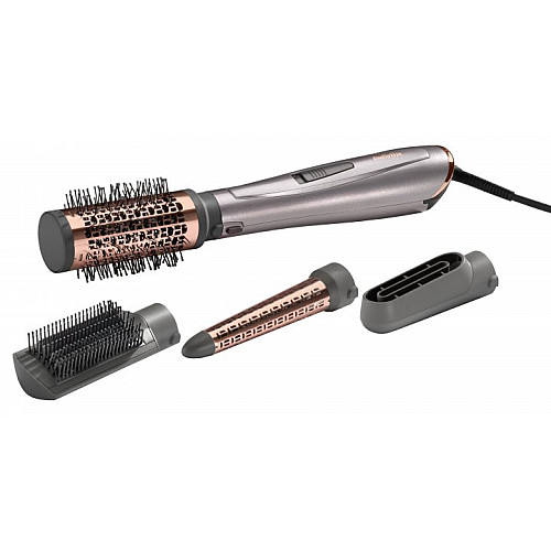 Фен-щітка Babyliss Air Style 1000, 1000Вт, 2 режими, іоніз-я, хол. обдув, кераміка, сірий