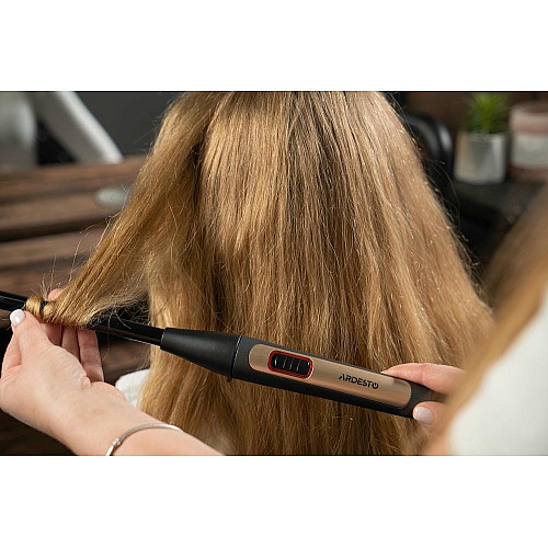 Плойка ARDESTO HC-726G, 35Вт, D -13mm, >200С, для афрокудрів, кераміка, чорний