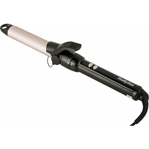 Плойка Babyliss Pro 180 medium, 300Вт, темп. режимов-10, D-25mm, 110-180С, металл, черный