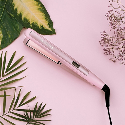 Выпрямитель Remington Coconut Smooth, 47Вт, темп. режимов-9, 150-230С, дисплей, керамика, розовый