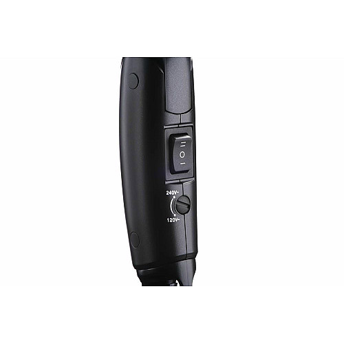 Фен ARDESTO HD-Y120T, дорожній, 1200Вт, складна ручка, 2 швидкості, 2 темп. режими, чорний