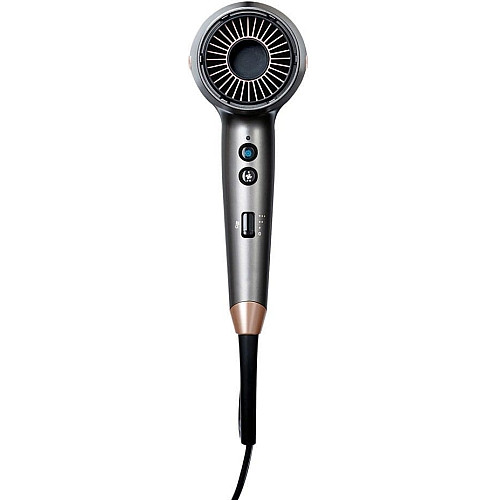 Фен Remington One, 2000Вт, 8 режимов, диффузор, чехол, иониз-я, холл. обдув, термо-сенсор, серый