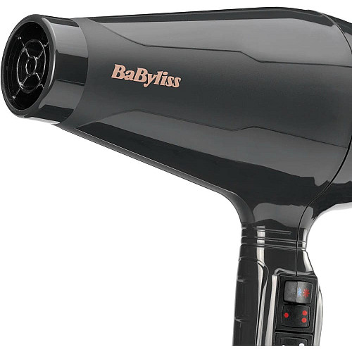 Фен Babyliss Air Pro, 2200Вт, 2 режима, диффузор, иониз-я, холл. обдув, черный