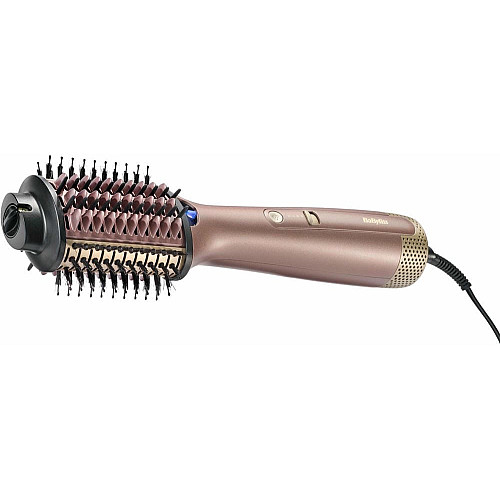 Фен-щетка Babyliss Air Power Volume, 1000Вт, 2 режима, диффузор, иониз-я, холл. обдув, керамика, розовый