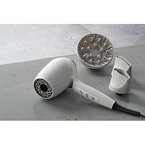 Фен Remington HYDRAluxe PRO, 2200Вт, 3 режими, дифузор, іоніз-я, хол. обдув, білий