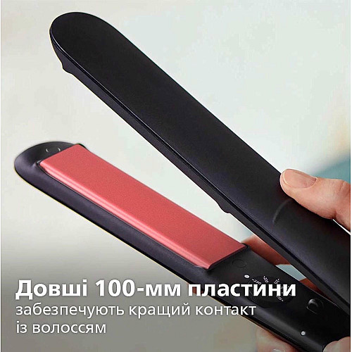 Випрямляч Philips Series 3000, темп.режимів-6, 160-230С, кераміка, чорний