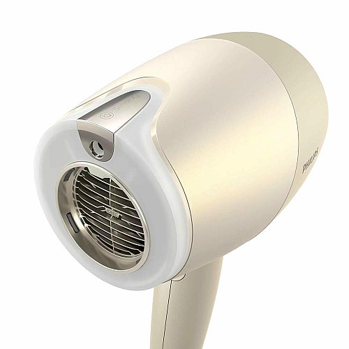Фен Philips 9000 Series SenseIQ, 1800Вт, 3 режима, диффузор, иониз-я, холл. обдув, турбо, золотой