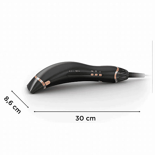 Фен Rowenta Ultimate Experience Air Motion, 1300Вт, 3 режима, насадка-гребешок, кейс для хранения, иониз-я, холл. обдув, черный