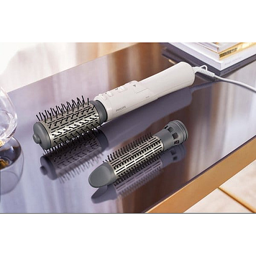Фен-щетка Philips 7000 Series, 1000Вт, 3 режима, иониз-я, керамика, турмалин, белый