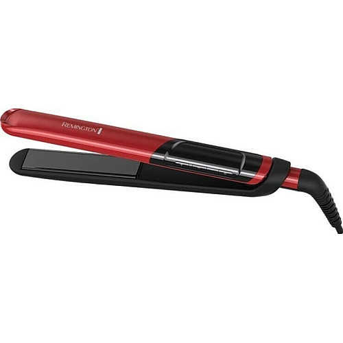 Выпрямитель Remington Silk Straightener, 300Вт, 150-235С, дисплей, кейс, керамика, черно-красный
