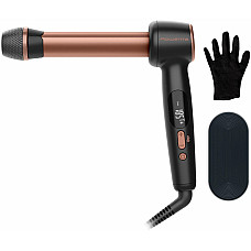 Стайлер Rowenta Twist Curl, автоматичний, темп.режимів-4, 150C–210С, кераміка, рукавика та термопідкладка, чорно-золотий