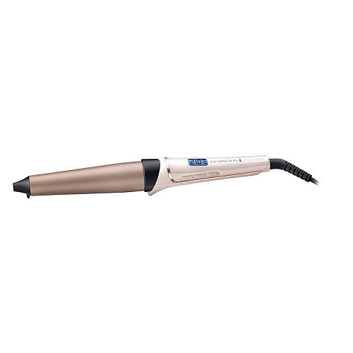 Плойка Remington ProLuxe, конусная, 54Вт, темп. режимов-11, D-25-38mm, 120-210С, дисплей, керамика, розово-золотой.