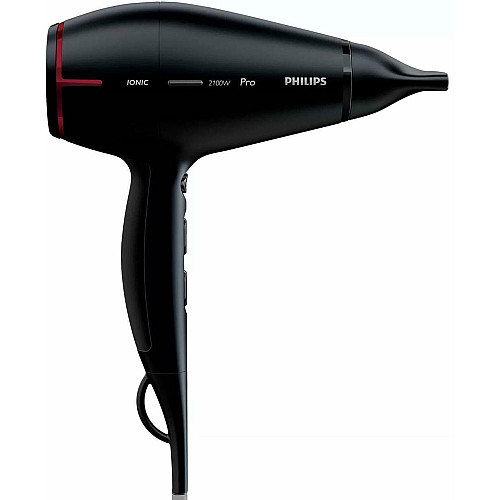 Фен Philips Professional, 2100Вт, 3 режими, іонізація, хол. обдув, чорний