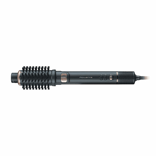 Фен-щітка Rowenta Air Rotate, 1300Вт, 4 режими, іоніз-я, хол. обдув, функція фену, 3 насадки, кераміка, чорно-золотий