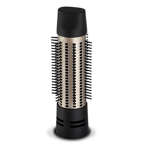 Фен-щетка Remington Blow Dry&Style Caring, 1000Вт, 2 режима, иониз-я, холл. обдув, чехол, керамика, черно-золотой