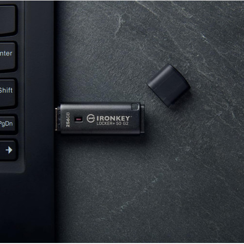 Накопичувач Kingston   32GB USB 3.2 Type-A Gen1 IronKey Locker+ 50 G2