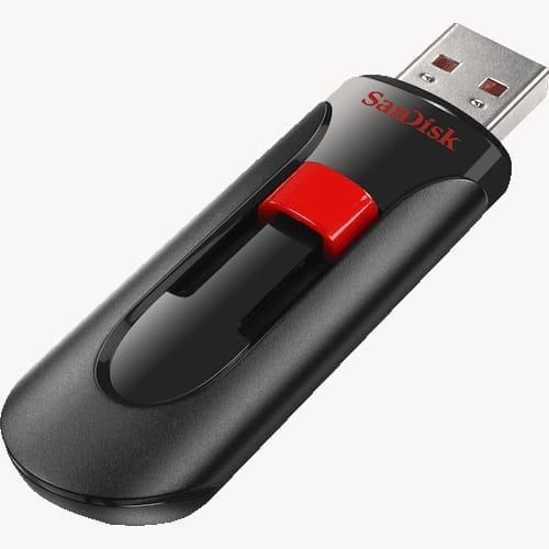 Накопитель SanDisk 32GB USB 3.0 Type-A Cruzer Glide Черный