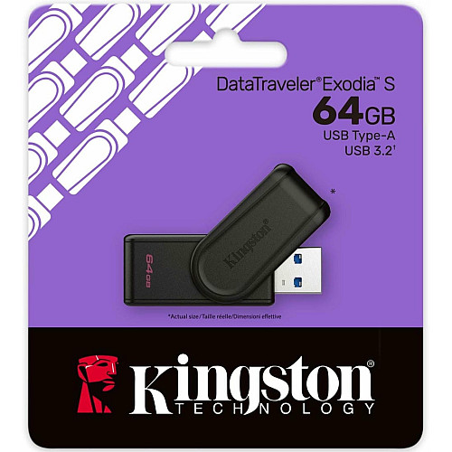 Накопитель Kingston 64GB USB 3.2 Type-A Gen1 DT Exodia S