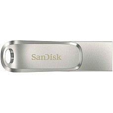 Накопичувач SanDisk  256GB USB 3.1 Type-A + Type-C Dual Drive Luxe Срібний