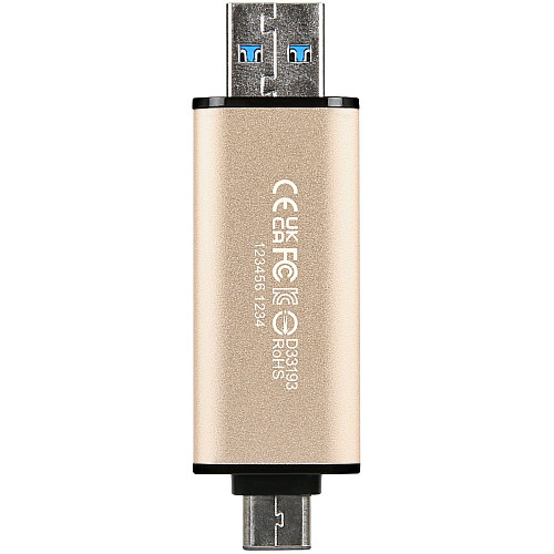 Накопитель Transcend 128GB USB 3.2 Type-A + Type-C JetFlash 930 R420/W400MB/s Черный