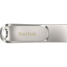 Накопичувач SanDisk  512GB USB 3.1 Type-A + Type-C Dual Drive Luxe Срібний