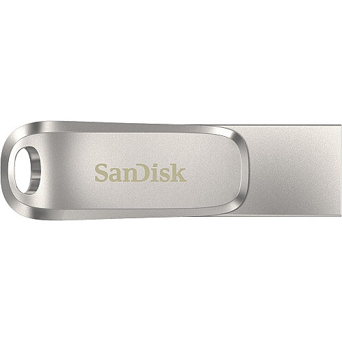 Накопичувач SanDisk  512GB USB 3.1 Type-A + Type-C Dual Drive Luxe Срібний
