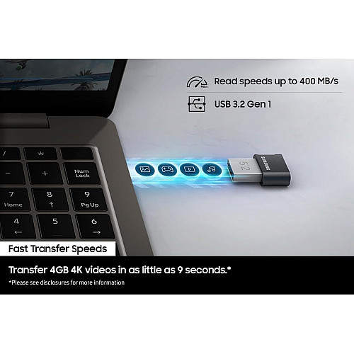 Накопичувач Samsung 512GB USB 3.1 Type-A Fit Plus