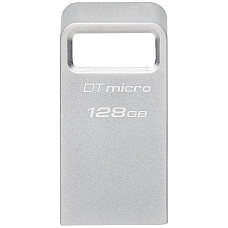 Накопичувач Kingston  128GB USB 3.2 Type-A Gen1 DT Micro R200MB/s Metal