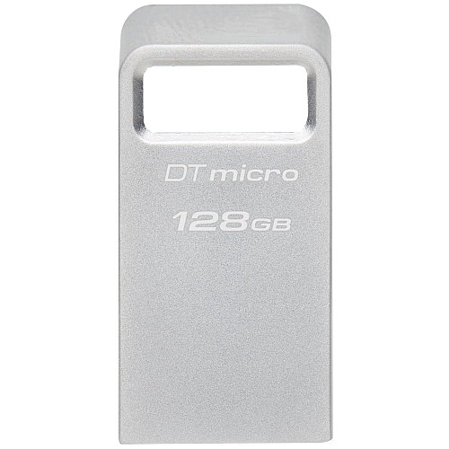Накопичувач Kingston  128GB USB 3.2 Type-A Gen1 DT Micro R200MB/s Metal