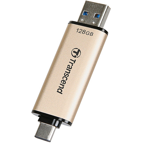 Накопитель Transcend 128GB USB 3.2 Type-A + Type-C JetFlash 930 R420/W400MB/s Черный