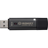 Накопичувач Kingston   32GB USB 3.2 Type-A Gen1 IronKey Locker+ 50 G2
