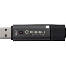 Накопичувач Kingston   32GB USB 3.2 Type-A Gen1 IronKey Locker+ 50 G2