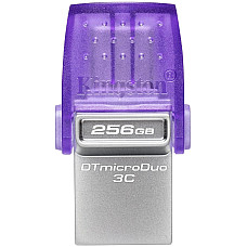 Накопичувач Kingston  256GB USB 3.2 Type-A + Type-C DT microDuo 3C R200MB/s