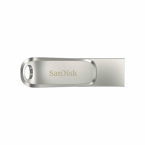 Накопитель SanDisk 32GB USB 3.1 Type-A + Type-C Dual Drive Luxe Серебряный