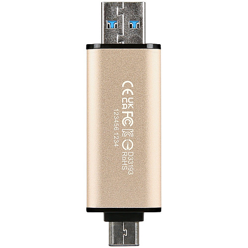 Накопитель Transcend 256GB USB 3.2 Type-A + Type-C JetFlash 930 R420/W400MB/s Черный