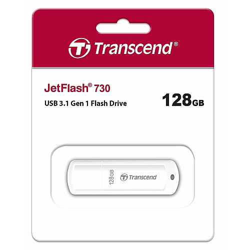 Накопитель Transcend 128GB USB 3.1 Type-A JetFlash 730 Белый