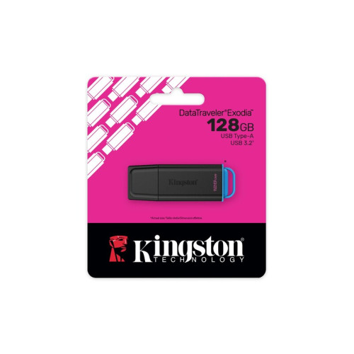 Накопичувач Kingston  128GB USB 3.2 Type-A Gen1 DT Exodia