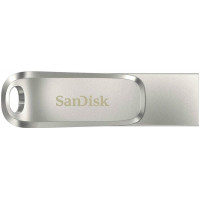Накопичувач SanDisk   32GB USB 3.1 Type-A + Type-C Dual Drive Luxe Срібний
