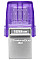 Накопичувач Kingston  128GB USB 3.2 Type-A Gen1 + Type-C DT microDuo 3C R200MB/s