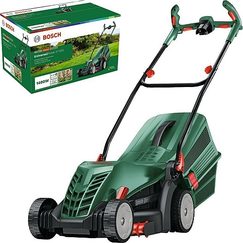Газонокосилка сетевая Bosch UniversalRotak 37-555 1400Вт 37см 40л 27-50мм 15.5кг