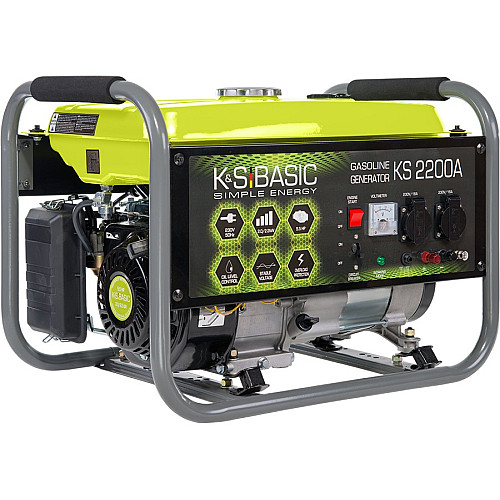 Генератор бензиновий Konner&Sohnen KSB 2200A, 230В, 2.0 кВт, ручний стартер, 33.2кг