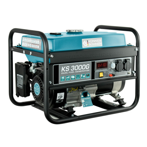 Генератор газобензиновий Konner&Sohnen KS 3000G LPG, 230В, 3.0кВт, ручний стартер, 45.4кг