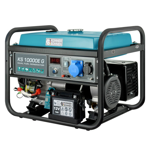 Генератор газобензиновий Konner&Sohnen KS 10000E G, LPG 230В, 8.0кВт, електростартер, 87кг