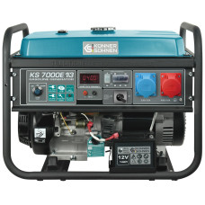 Генератор бензиновий Konner&Sohnen KS KS7000E1/3, 230/400В, 5/5.5кВт, 3Фази, електростартер, 81кг
