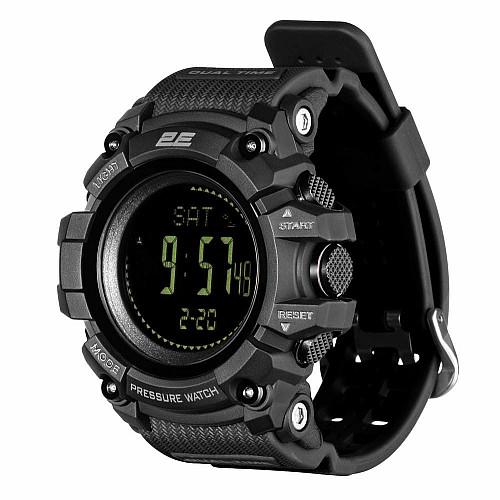Тактичний годинник 2E Armor GT Black з компасом та крокоміром