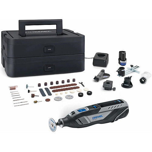 Шліфмашина шліфувально-гравірувальна акумуляторна Dremel 8250-5/65 12В 2х2А·год 5000-30000об/хв ЗП кейс 0.59кг